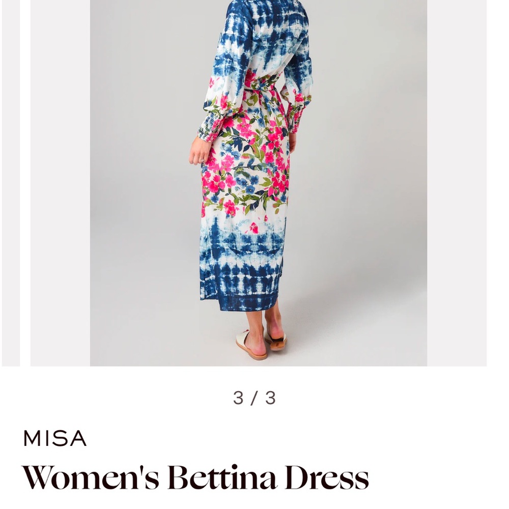 Misa Los Angeles Bettina Dress Size Small Floral Tie Dye NWOT - Picture 7 of 16